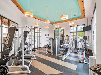 Modern fitness center
